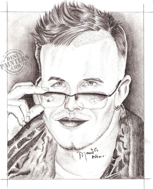 Pencil Sketch Of David Beckham - DesiPainters.com