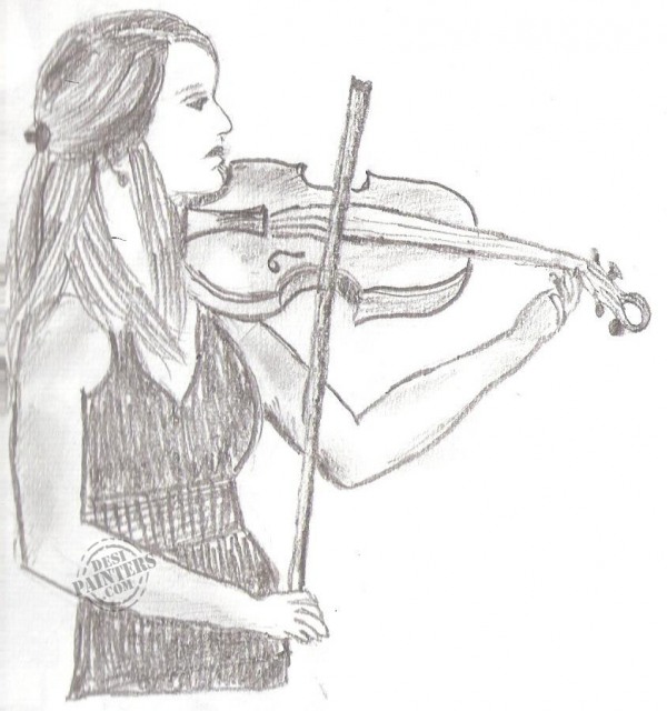 Girl with Violin