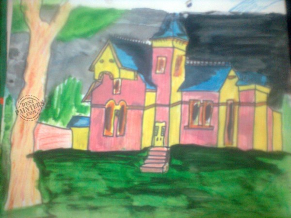 Haunted House Painting