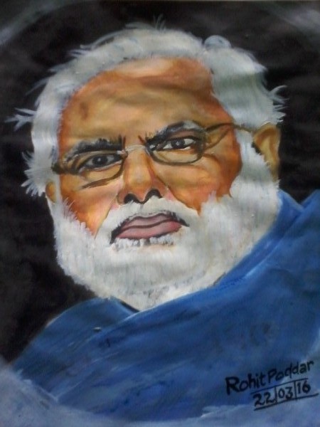 Acryl Painting Of Narendra Modi - DesiPainters.com
