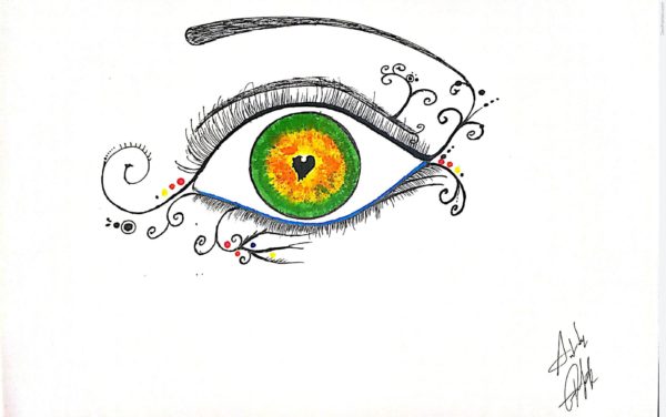 Colorful Eye Painting by P.S.S.K Varma