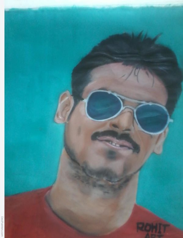 Oil Painting of Rohit Kumar Poddar - DesiPainters.com