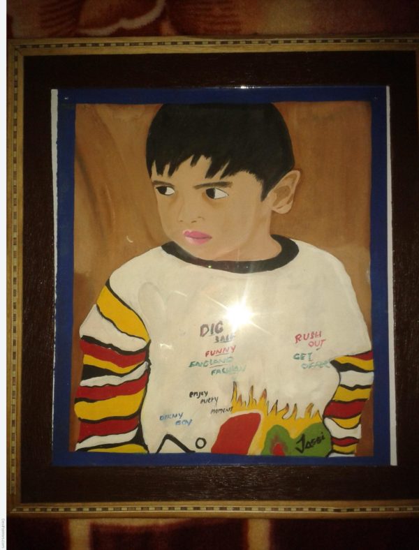 Oil Painting Of Child - DesiPainters.com