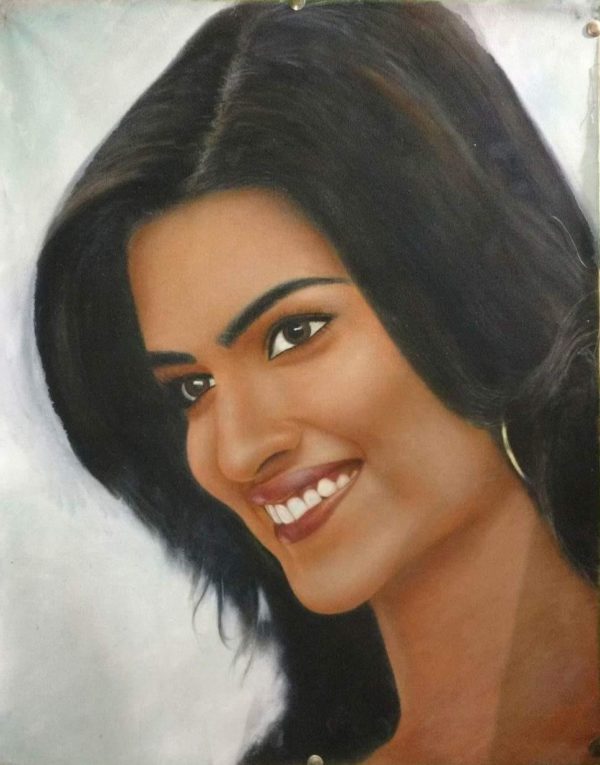 Oil Painting of Kriti Sanon - DesiPainters.com