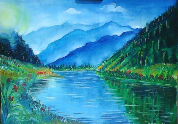 Oil Painting of Natures View