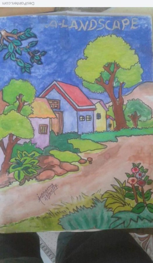 Watercolor Painting of Landscape - DesiPainters.com