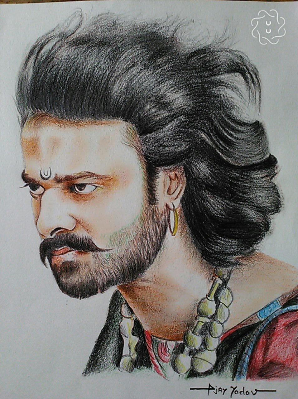 Drawing Bahubali (well, trying to draw 😜) - YouTube