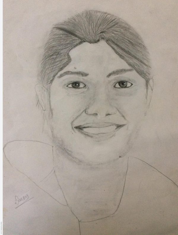 Simple Pencil Sketch Of Girl