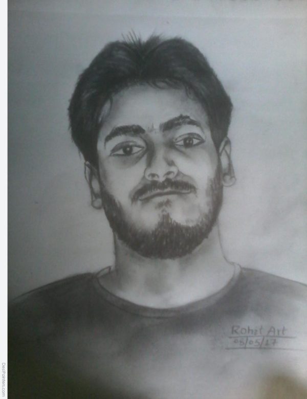 Self Portrait of Rohit - DesiPainters.com