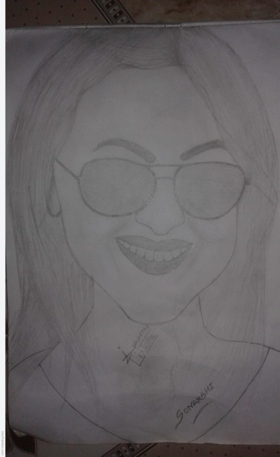 Pencil Sketch of Sonakshi Sinha - DesiPainters.com